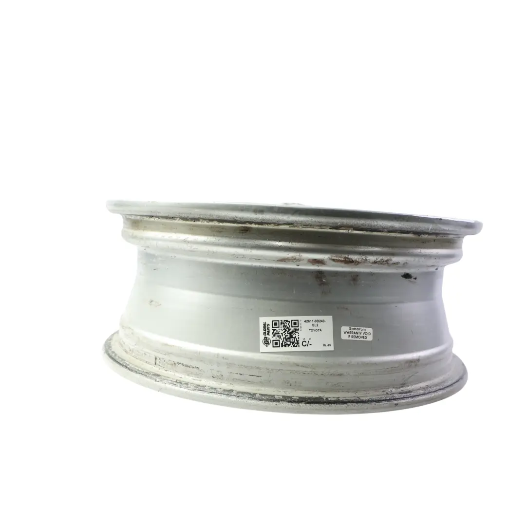 Mk2 Llanta Aleación Plateada 15" 5,5J ET:45 para Toyota Yaris con número de pieza 42611-0D240 Toyota Yaris Mk2 Llanta Aleación Plateada 15" 5,5J ET:45 - SKU 42611-0D240-SL2 - Número de pieza 42611-0D240