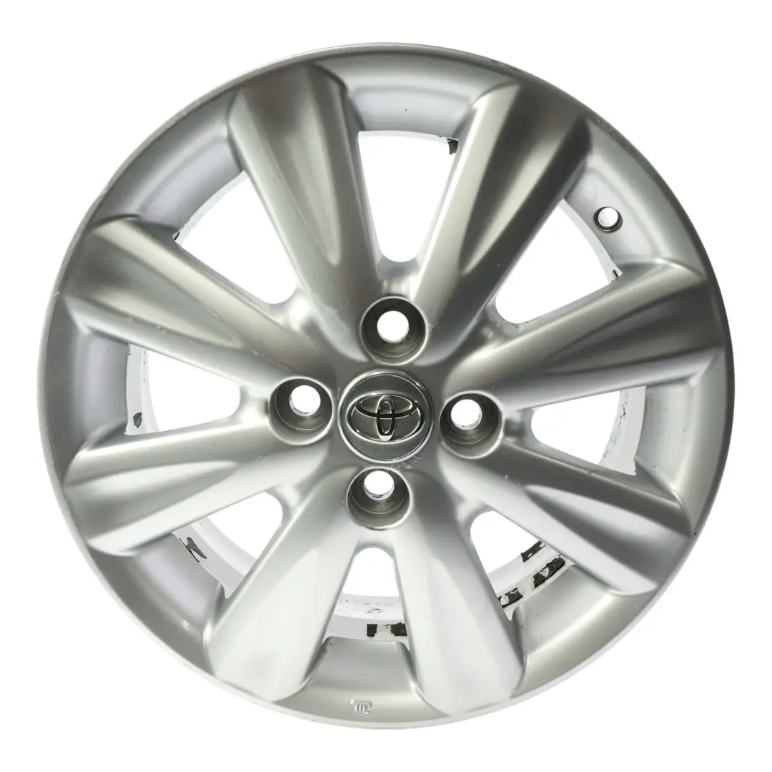 Toyota Yaris Mk2 Alloy Wheel Rim Silver 15" 5,5J ET:45 - SKU 42611-0D240-SL3 - Part number 42611-0D240