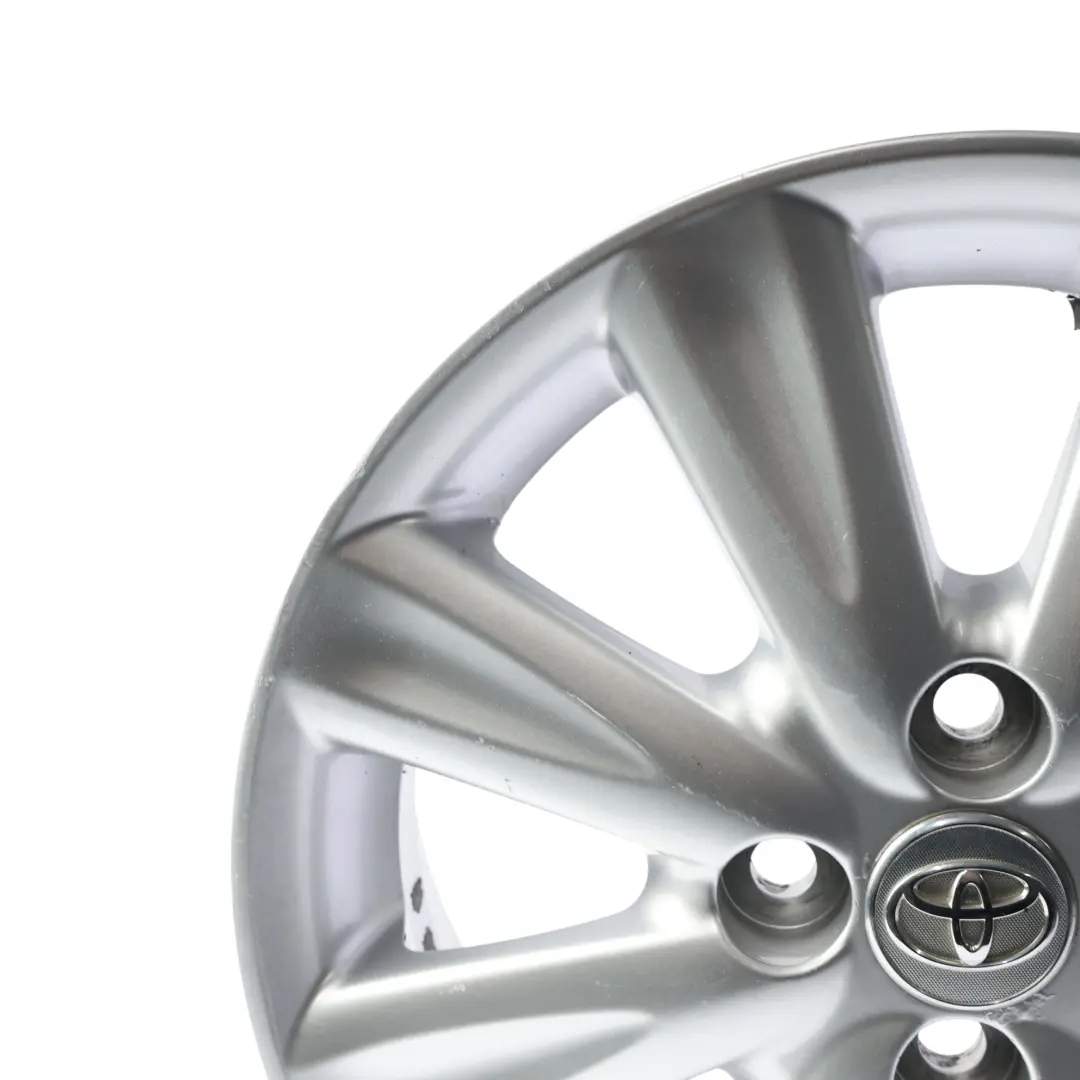 Toyota Yaris Mk2 Alloy Wheel Rim Silver 15" 5,5J ET:45 - SKU 42611-0D240-SL3 - Part number 42611-0D240