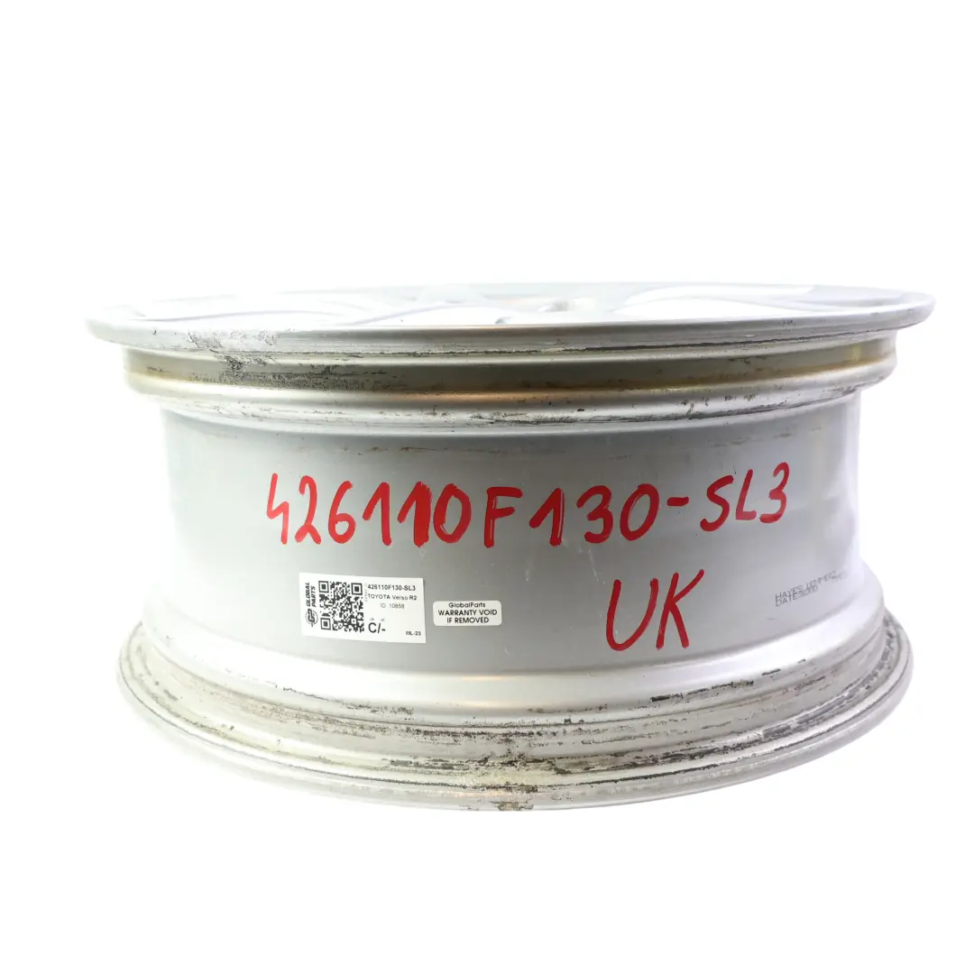 Mk2 Alloy Wheel Rim Silver 17" 7J ET:39 42611-0F130 to Toyota Verso with Part number 426110F130 Toyota Verso Mk2 Alloy Wheel Rim Silver 17" 7J ET:39 42611-0F130 - SKU 426110F130-SL3 - Part number 426110F130