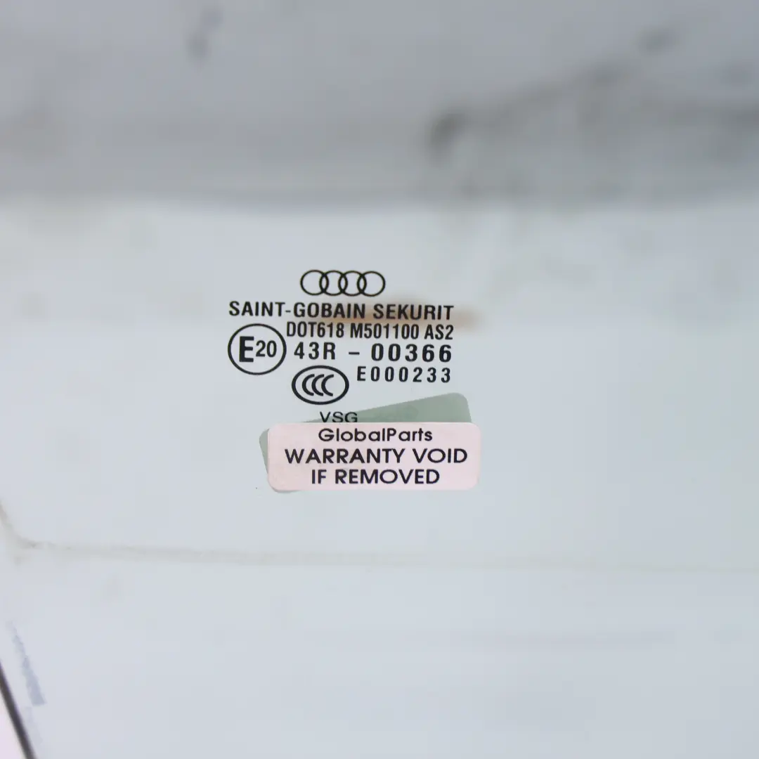 Audi A8 D3 Vitre Porte Avant Droite Double Vitrage AS2 - SKU 4E0845022D - Numéro de pièce 4E0845022D