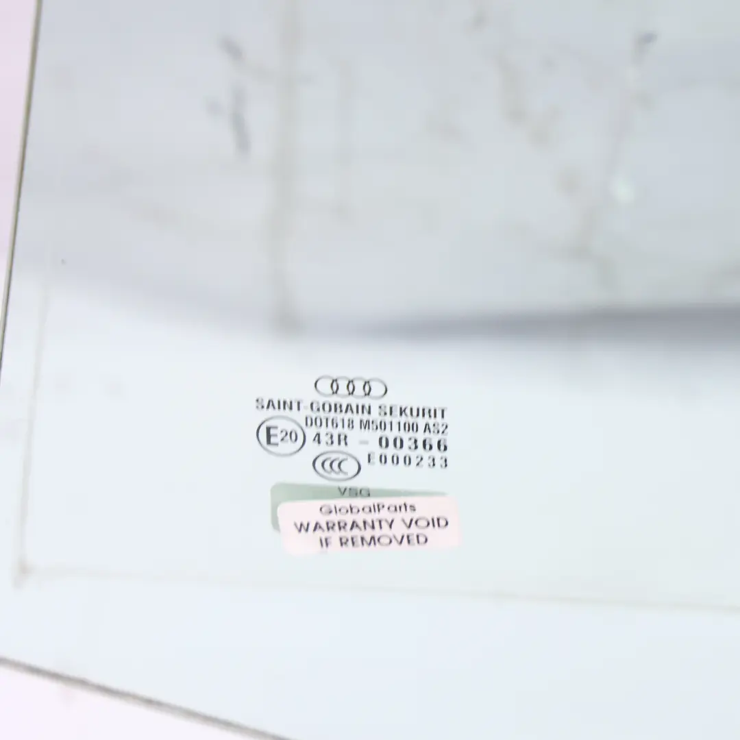 Audi A8 4E D3 Rear Side Door Window Twin Pane Glass Left N/S AS2 - SKU 4E0845025D - Part number 4E0845025D