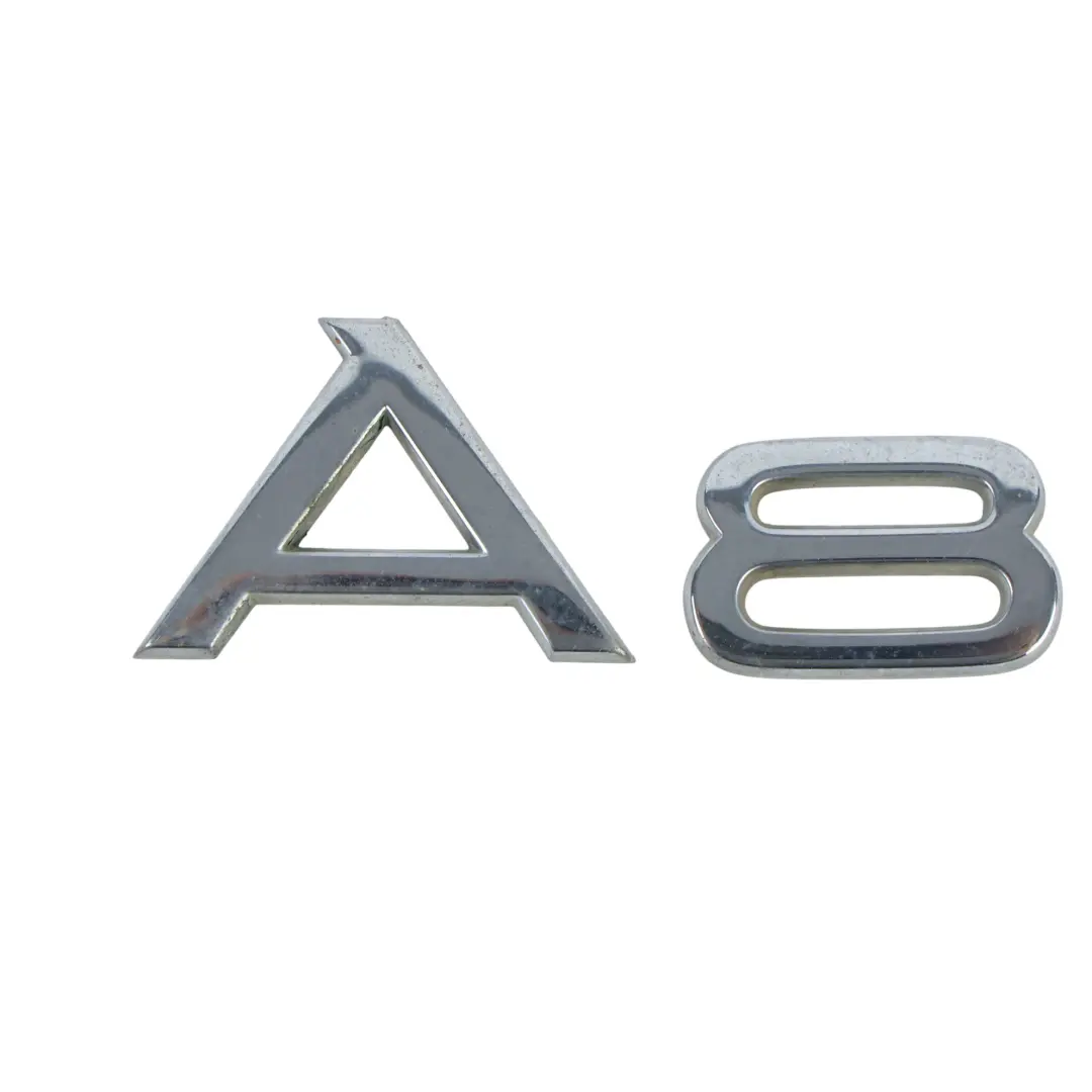 Emblema Letras Portón Trasero Maletero A8 para Audi A8 D3 con número de pieza 4E0853741 Audi A8 D3 Emblema Letras Portón Trasero Maletero A8 - SKU 4E0853741 - Número de pieza 4E0853741