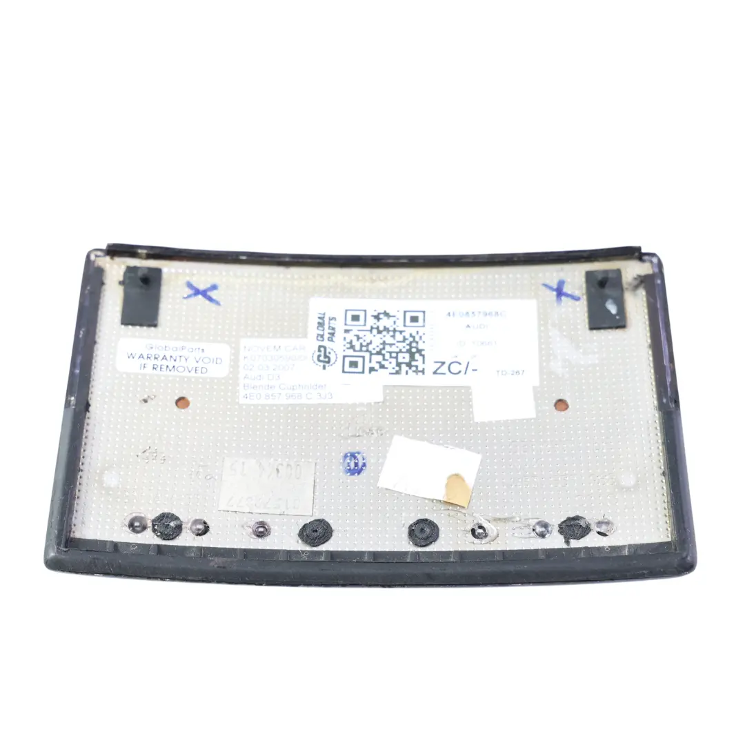Audi A8 D3 Copertura Posacenere Console Centrale Effetto Legno - SKU 4E0857968C - Numero di parte 4E0857968C