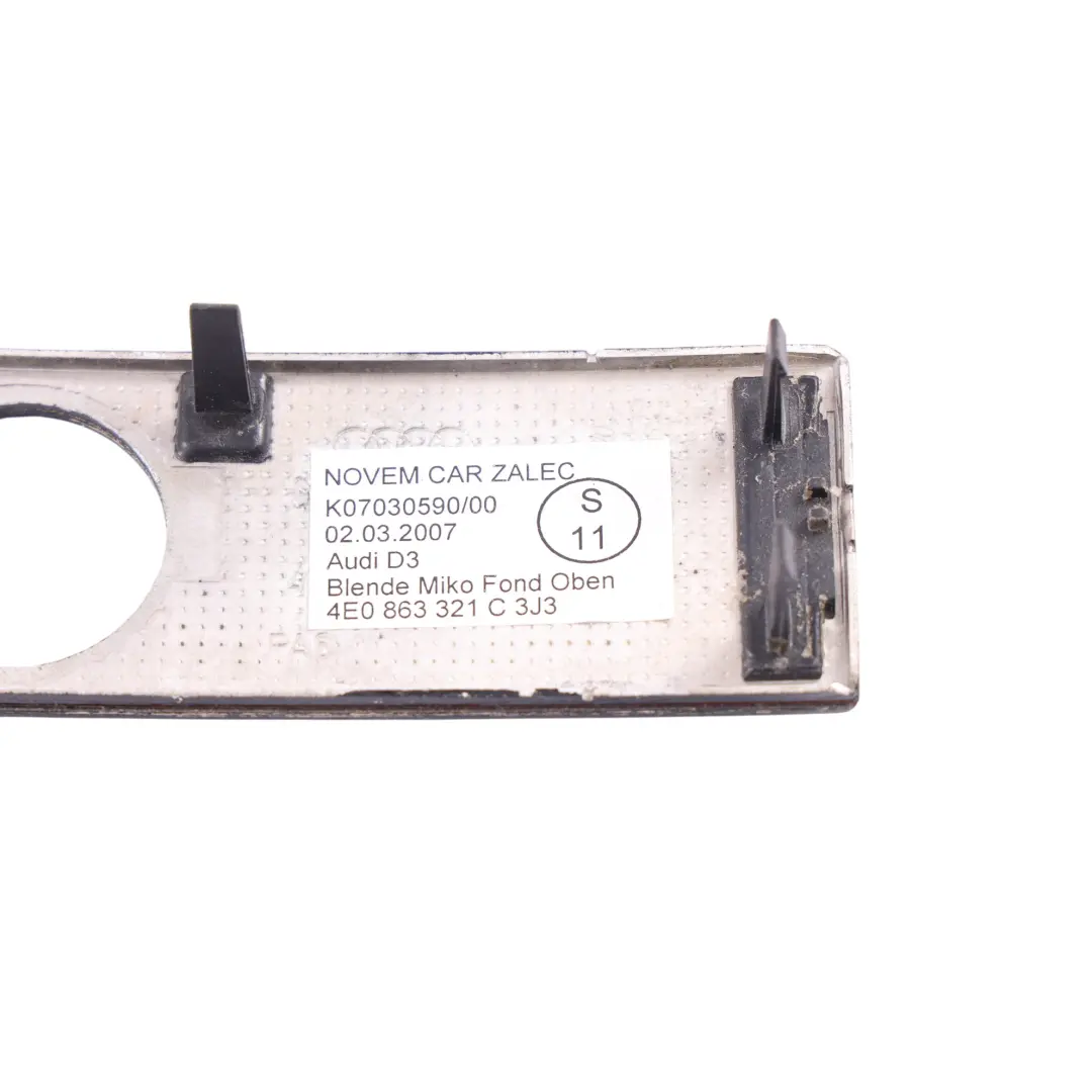 Cigar Lighter Trim Surround Grey Birch Grain Wood to Audi A8 D3 Rear with Part number 4E0863321C Audi A8 D3 Rear Cigar Lighter Trim Surround Grey Birch Grain Wood - SKU 4E0863321C - Part number 4E0863321C