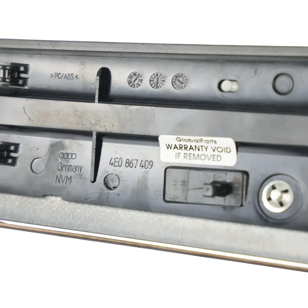 Audi A8 D3 Door Moulding Trim Front Wood Gloss Left N/S - SKU 4E0867409P - Part number 4E0867409P