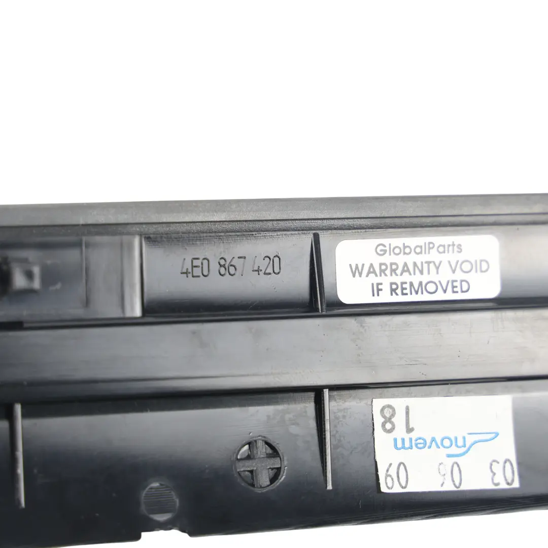 Audi A8 D3 Panneau Garniture Porte Arrière Droit Noyer Marron K - SKU 4E0867420-1 - Numéro de pièce 4E0867420