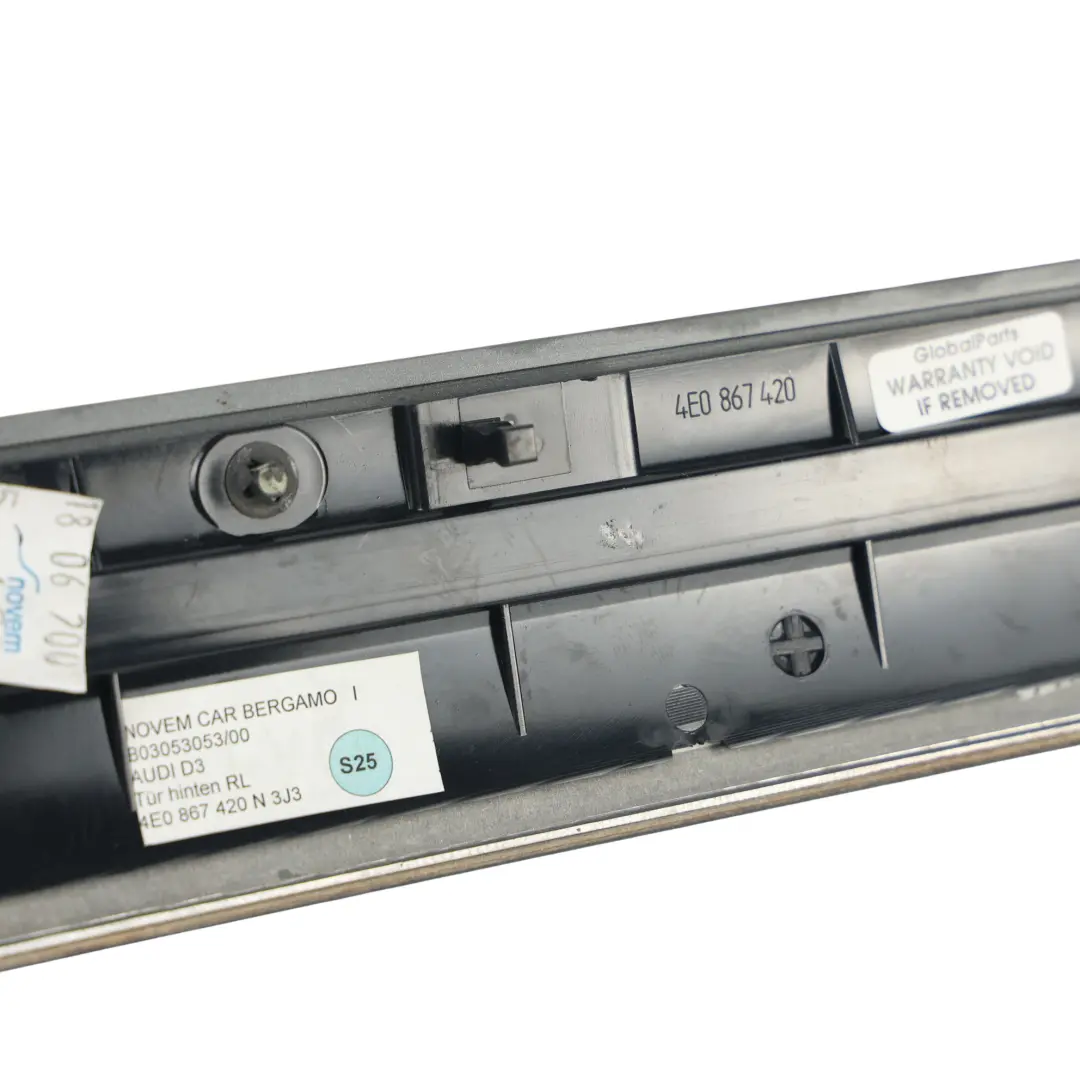 Audi A8 D3 Baguette Garniture Panneau Porte Arrière Droite Bois - SKU 4E0867420N - Numéro de pièce 4E0867420N
