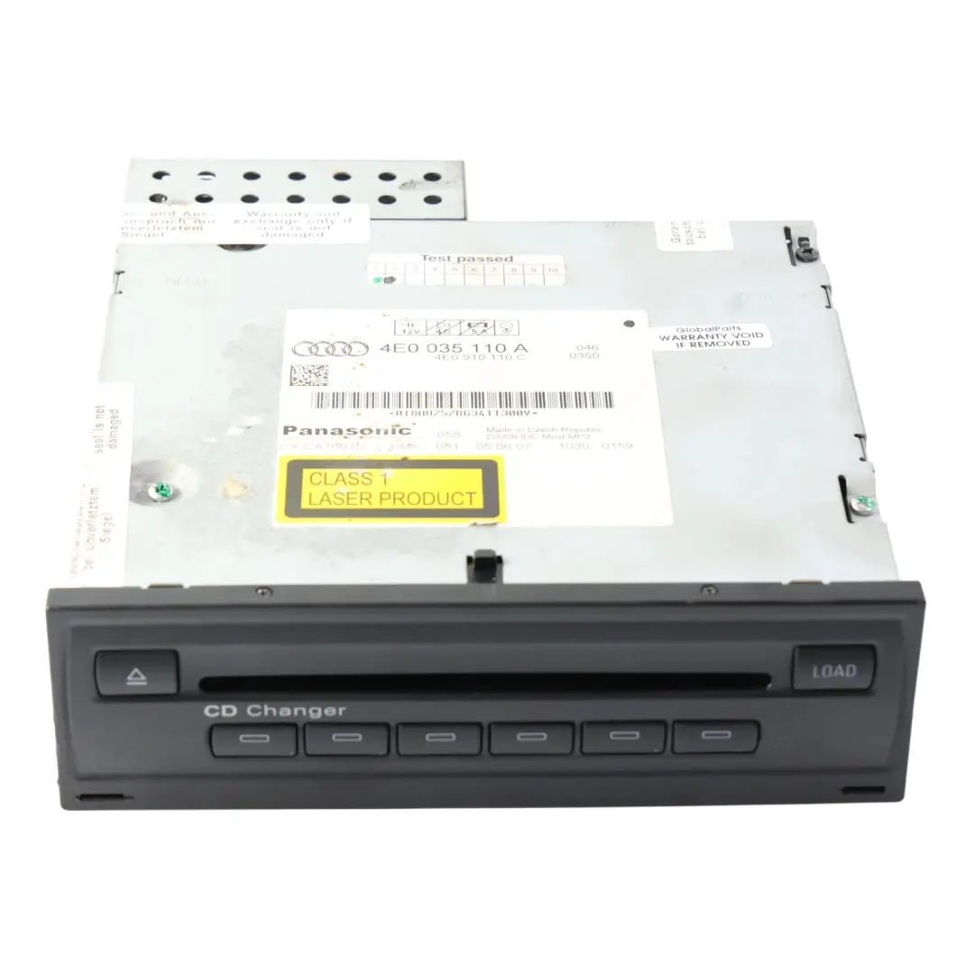 Caricatore CD 6 Dischi Unità Principale MMI per Audi A8 D3 A6 C6 con numero di parte 4E0910110C Audi A8 D3 A6 C6 Caricatore CD 6 Dischi Unità Principale MMI - SKU 4E0910110C-1 - Numero di parte 4E0910110C