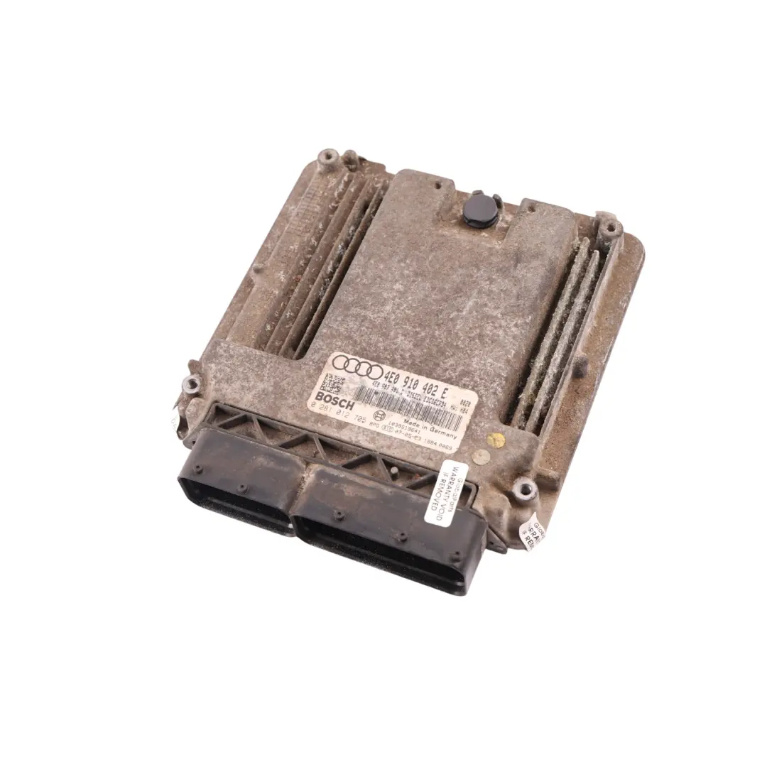 Control Unit ECU 232HP 3.0 Diesel ASB Automatic to Audi A8 D3 Engine with Part number 4E0910402E Audi A8 D3 Engine Control Unit ECU 232HP 3.0 Diesel ASB Automatic - SKU 4E0910402E - Part number 4E0910402E