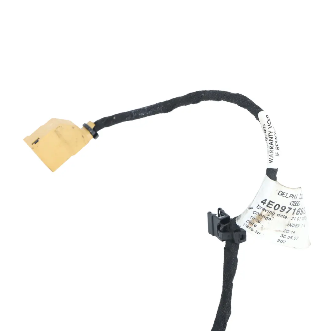 Door Harness Wiring Loom Cable Left Right N/O/S to Audi A6 C7 4G Rear with Part number 4E0971693C Audi A6 C7 4G Rear Door Harness Wiring Loom Cable Left Right N/O/S - SKU 4E0971693C - Part number 4E0971693C