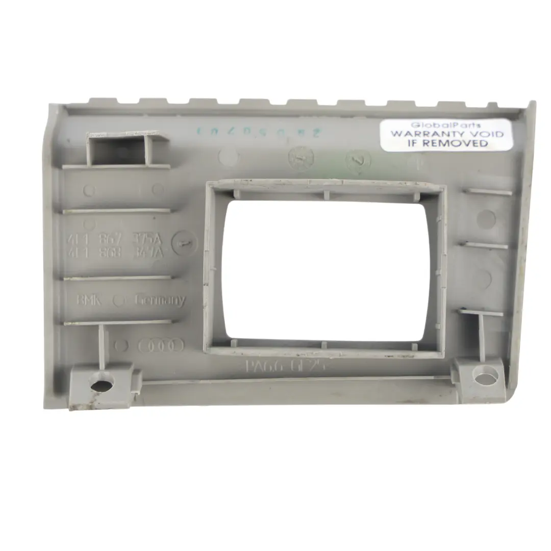 Cache Garniture Interrupteur Mémoire Siège Gauche pour Audi A8 4E D3 à propos du numéro de pièce 4E1867375A Audi A8 4E D3 Cache Garniture Interrupteur Mémoire Siège Gauche - SKU 4E1867375A - Numéro de pièce 4E1867375A