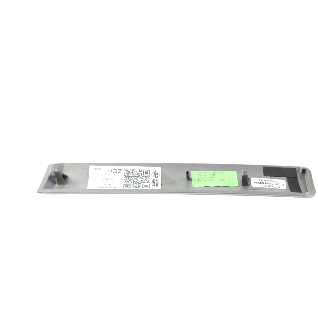 Front Dashboard Trim Strip Right Driver Side O/S Silver to Audi A8 D3 with Part number 4E2853192C Audi A8 D3 Front Dashboard Trim Strip Right Driver Side O/S Silver - SKU RHD-4E2853192C - Part number 4E2853192C