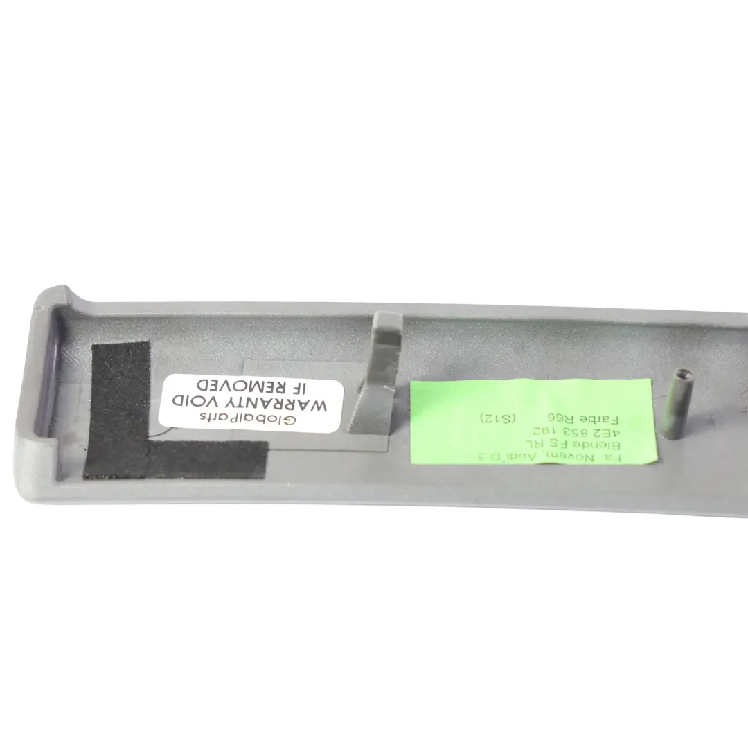 Audi A8 D3 Front Dashboard Trim Strip Right Driver Side O/S Silver - SKU RHD-4E2853192C - Part number 4E2853192C