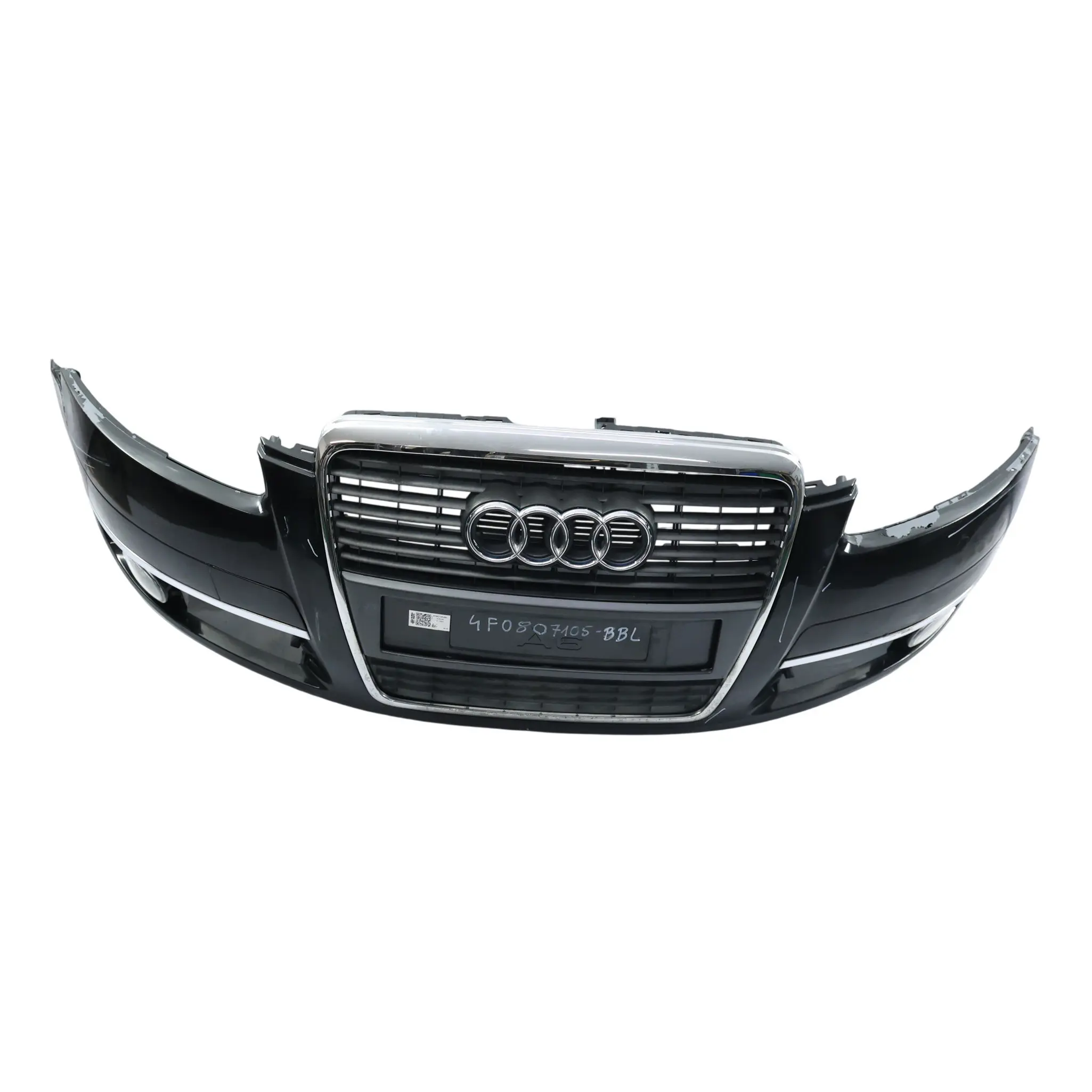 Audi A6 C6 Zderzak Przedni Brilliant Black Czarny Metalik - Y9B