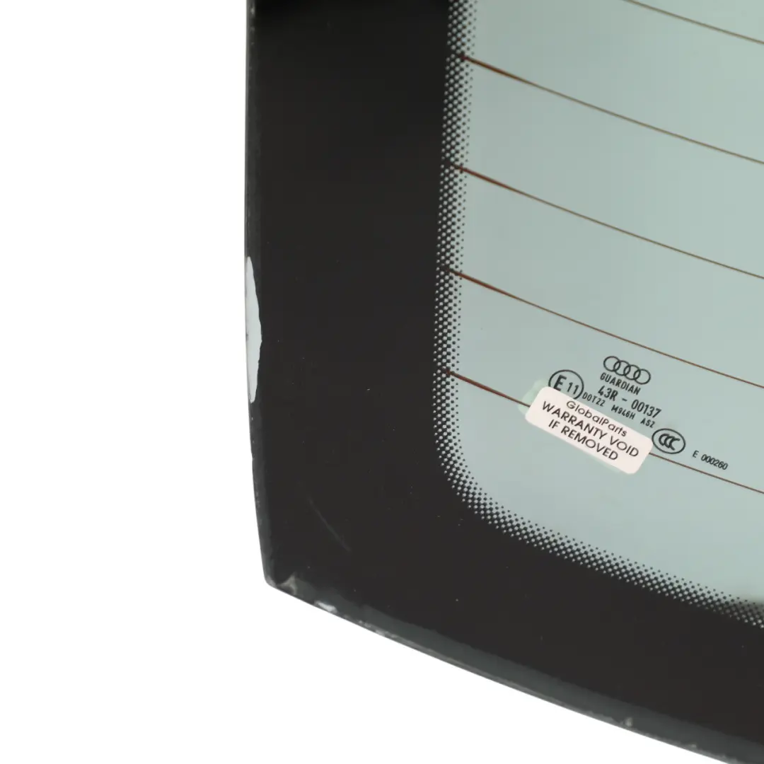 Audi A6 C6 Saloon Rear Window Glass Glazing Green AS2 - SKU 4F5845501G - Part number 4F5845501G