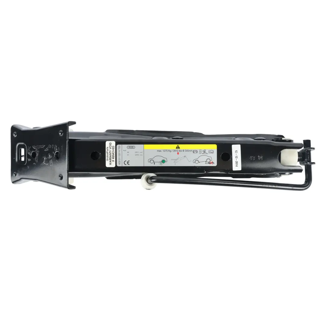 Lewarek Samochodowy Nożycowy Koła Zapasowego do Audi A6 C7 o numerze 4G0011031K Audi A6 C7 Lewarek Samochodowy Nożycowy Koła Zapasowego - SKU 4G0011031K - Numer Części 4G0011031K