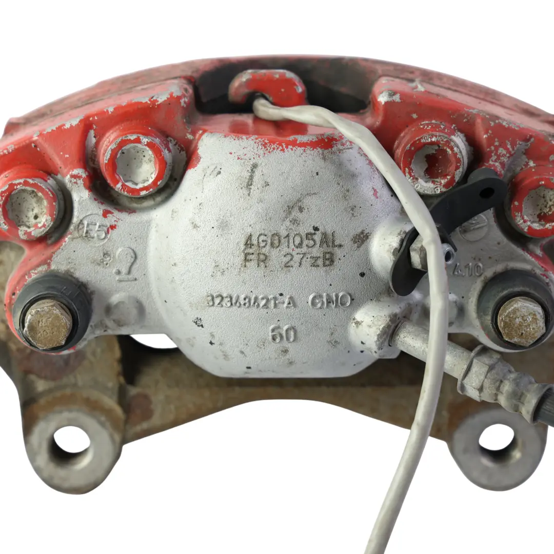 Audi A7 4G8 Front Brake Caliper Housing Left N/S Red Painted - SKU 4G0615123D-1 - Part number 4G0615123D