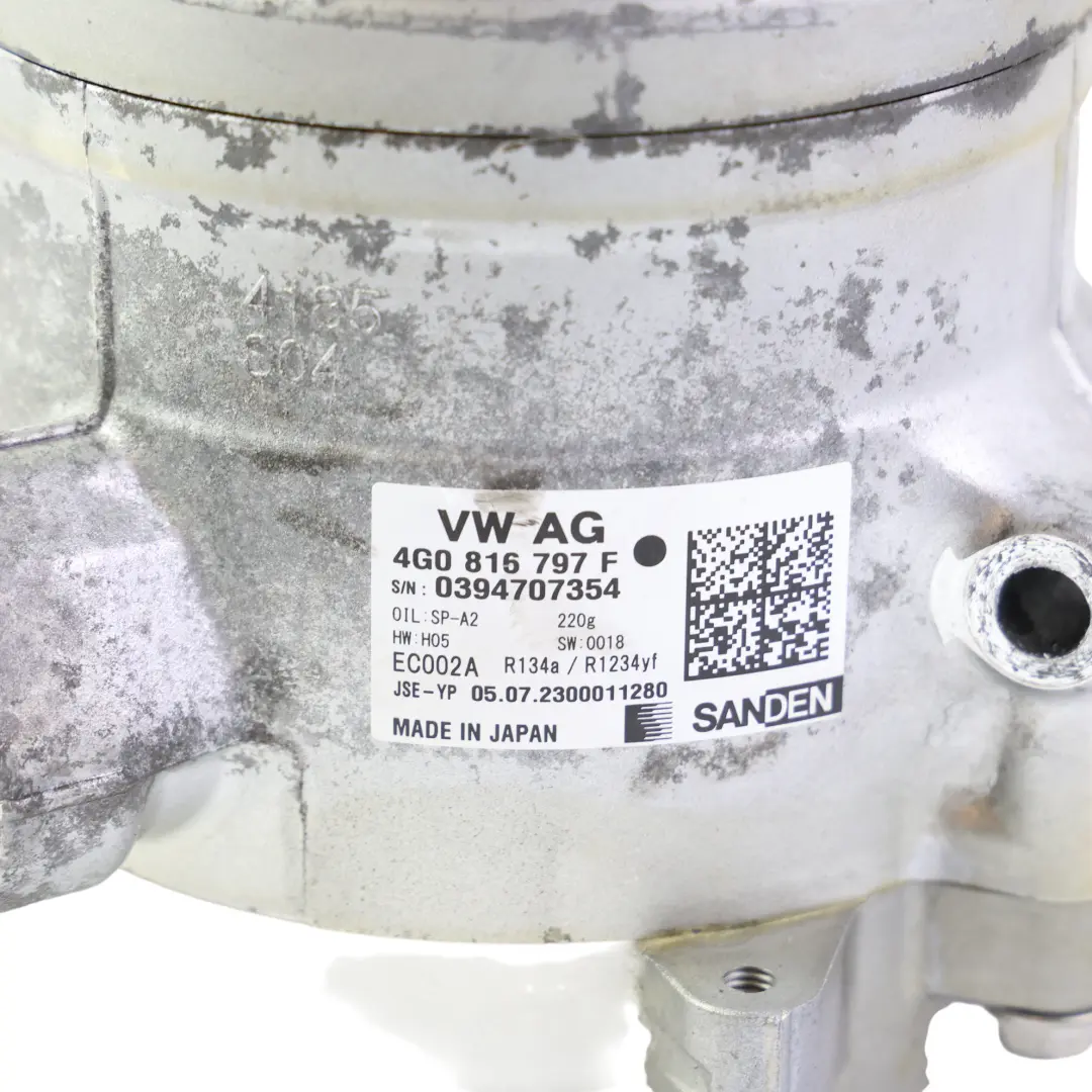 4K Air Con A/C Compressor Pump to Audi A6 C8 A7 with Part number 4G0816797F Audi A6 C8 A7 4K Air Con A/C Compressor Pump - SKU 4G0816797F - Part number 4G0816797F