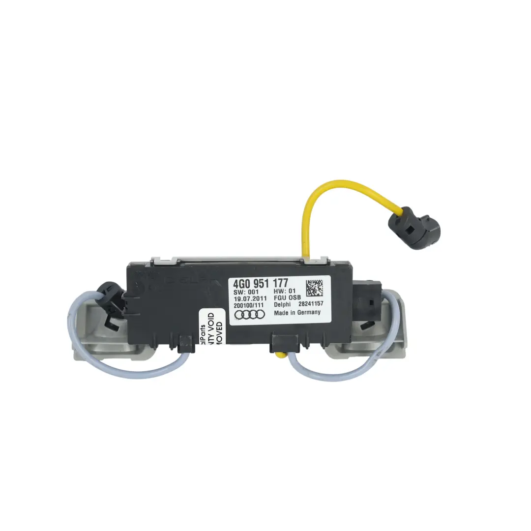 Czujnik Ruchu Alarmu Podsufitka do Audi A6 C7 A7 4G o numerze 4G0951177 Audi A6 C7 A7 4G Czujnik Ruchu Alarmu Podsufitka - SKU 4G0951177-1 - Numer Części 4G0951177