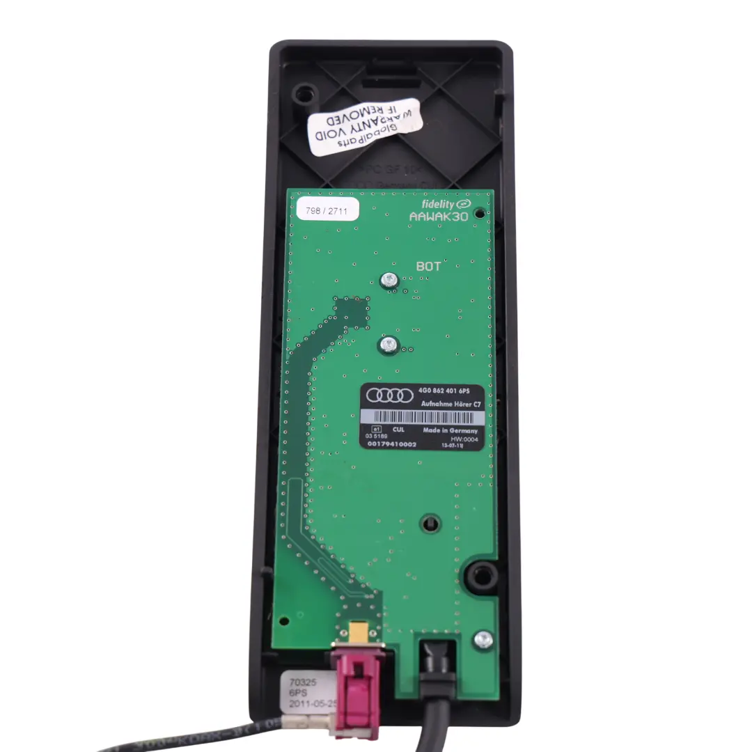 4G8 Phone Holder Docking Panel Unit Tray Base Cradle Plate to Audi A7 with Part number 4G0971178 Audi A7 4G8 Phone Holder Docking Panel Unit Tray Base Cradle Plate - SKU 4G0971178 - Part number 4G0971178