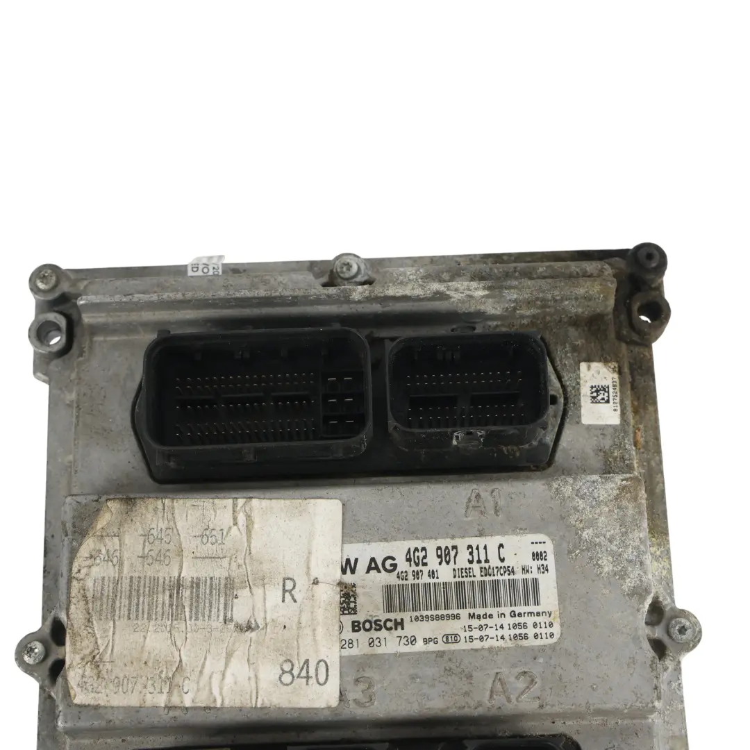 CRTE 218HP Quattro Motorsteuergerät Steuermodul für Audi A6 C7 3.0 TDI mit Teilenummer 4G2907311C Audi A6 C7 3.0 TDI CRTE 218HP Quattro Motorsteuergerät Steuermodul - SKU 4G2907311C-2 - Teilenummer 4G2907311C