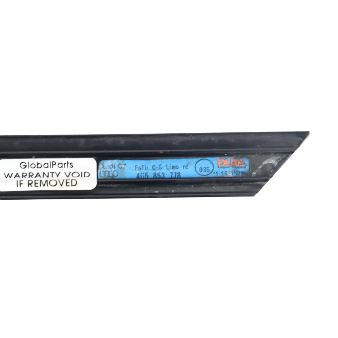 Audi A6 C7 Exterior C Pillar Trim Cover Panel Rear Right O/S - SKU 4G5853778 - Part number 4G5853778