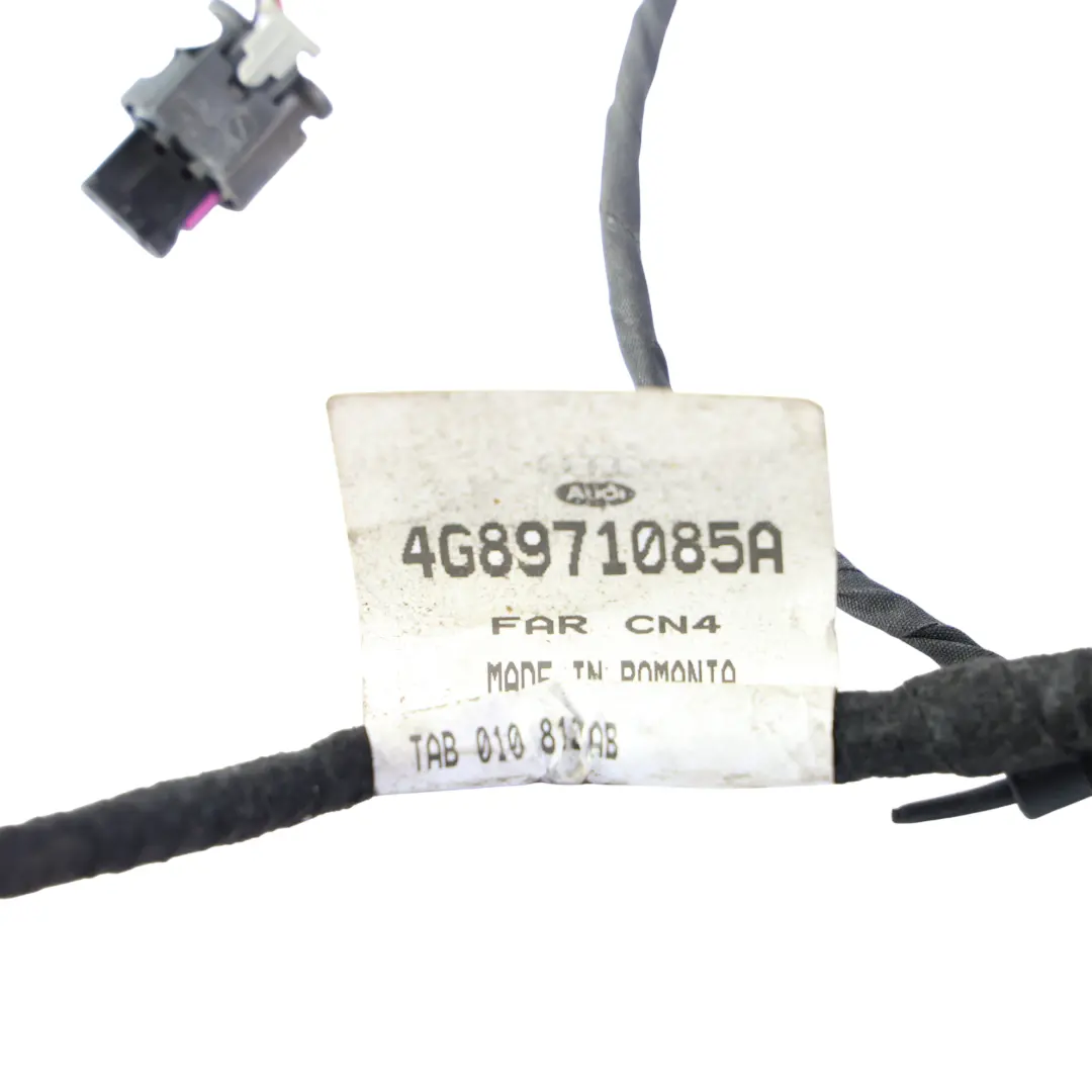 Audi A7 4G Arnés Cables Sensor Aparcamiento Parachoques Trasero - SKU 4G8971085A - Número de pieza 4G8971085A
