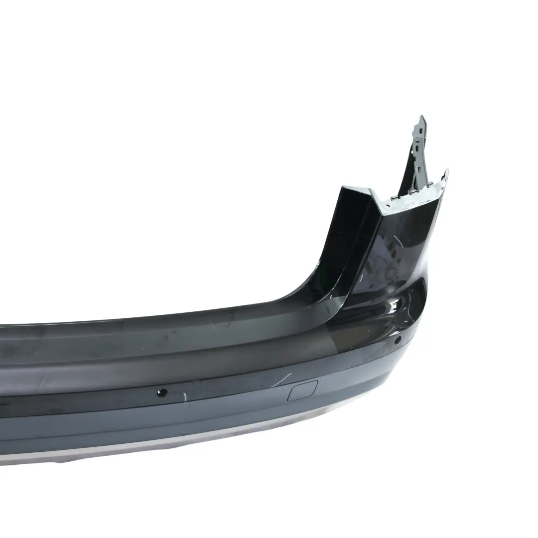 Bumper Trim Panel Covering Mythical Black Metallic - Y9T to Audi A6 C7 Avant Rear with Part number 4G9807067T Audi A6 C7 Avant Rear Bumper Trim Panel Covering Mythical Black Metallic - Y9T - SKU 4G9807067T-MYB - Part number 4G9807067T