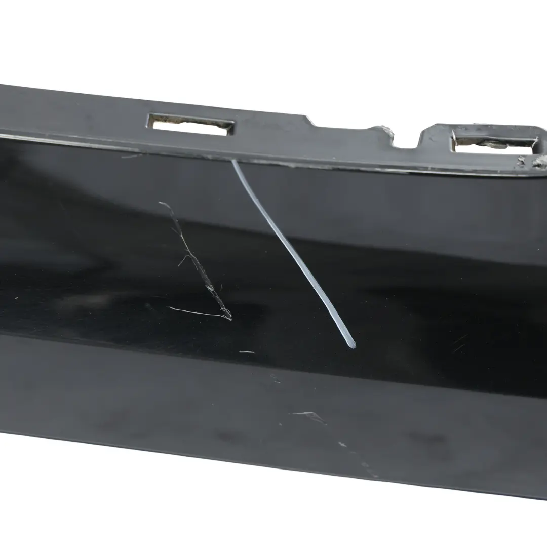 Bumper Trim Panel Covering Mythical Black Metallic - Y9T to Audi A6 C7 Avant Rear with Part number 4G9807067T Audi A6 C7 Avant Rear Bumper Trim Panel Covering Mythical Black Metallic - Y9T - SKU 4G9807067T-MYB - Part number 4G9807067T