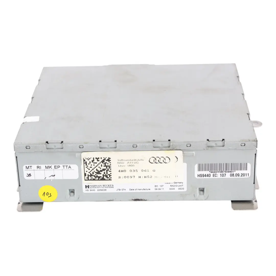 Radio TV Tuner Digitale Analogico Ricevitore Modulo 4H0035061G per Audi A8 D4 con numero di parte 4H0035061GX Audi A8 D4 Radio TV Tuner Digitale Analogico Ricevitore Modulo 4H0035061G - SKU 4H0035061GX - Numero di parte 4H0035061GX