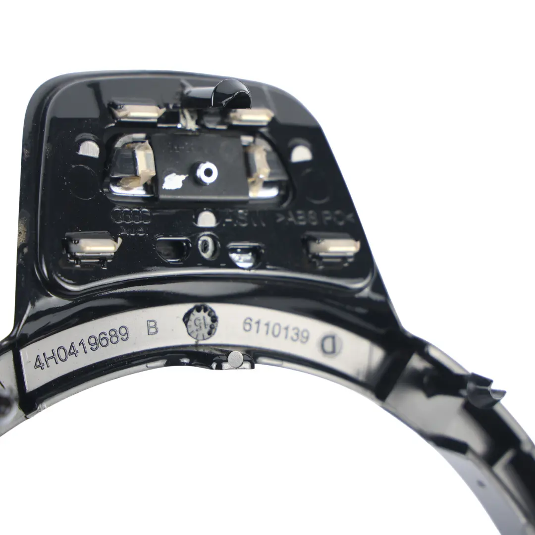 Steering Wheel Multifunction Switch Cover Trim to Audi A6 C7 Allroad with Part number 4H0419689B Audi A6 C7 Allroad Steering Wheel Multifunction Switch Cover Trim - SKU 4H0419689B-2 - Part number 4H0419689B