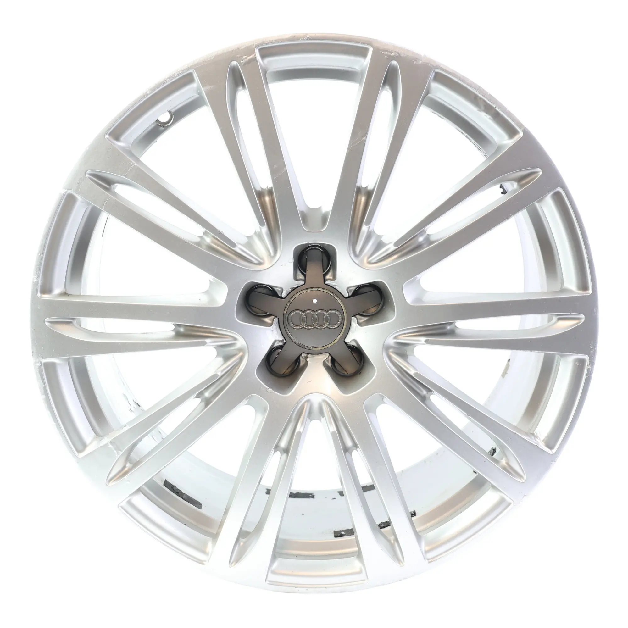 Audi A8 S8 4H Silver Wheel Alloy Rim 20" 9J ET:37 10 Spoke 4H0601025N