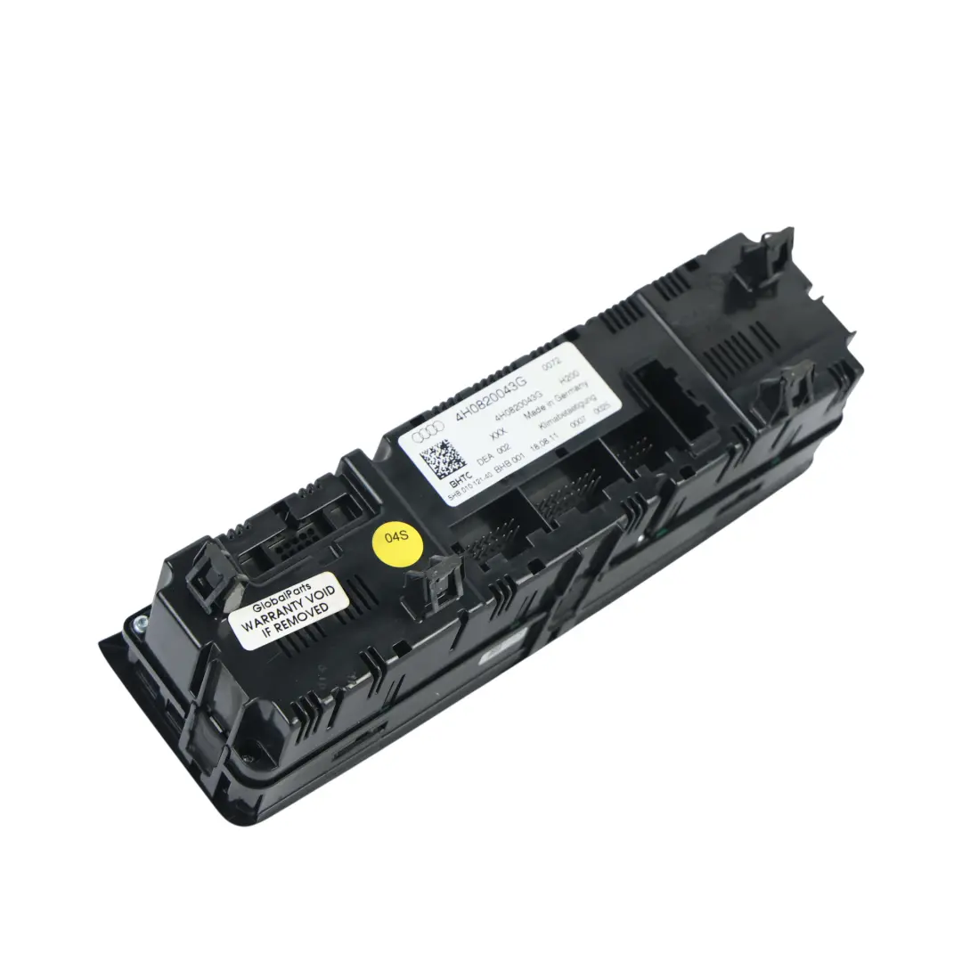 Panneau Commande Climatisation Chauffage Écran Noir pour Audi A8 D4 à propos du numéro de pièce 4H0820043G Audi A8 D4 Panneau Commande Climatisation Chauffage Écran Noir - SKU 4H0820043G - Numéro de pièce 4H0820043G