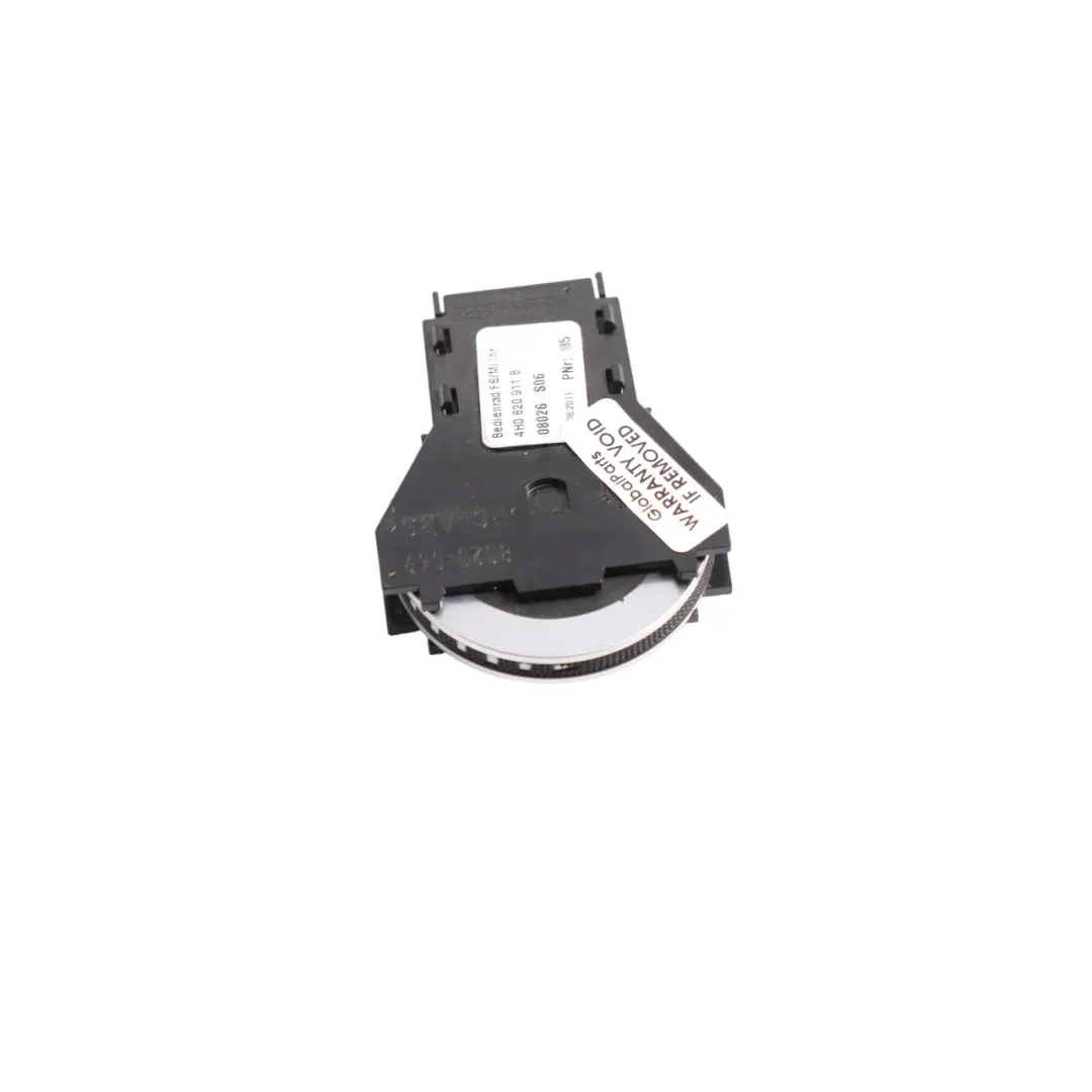Audi A8 D4 Dashboard Air Vent Control Switch Wheel Brushed Aluminium - SKU 4H0820911B - Part number 4H0820911B
