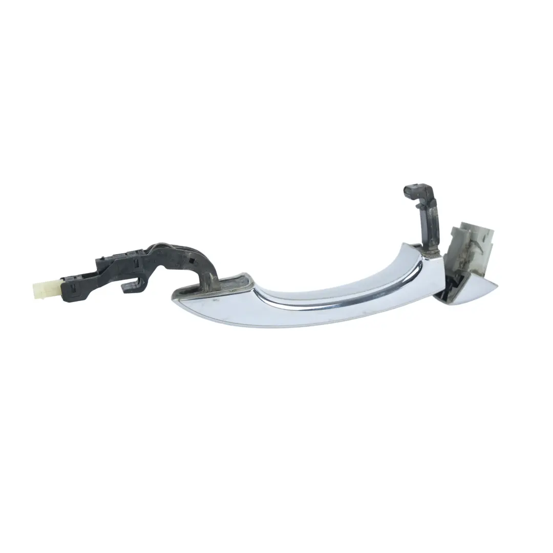Audi A6 C7 A8 D4 Rear Door Handle Left N/S Ice Silver Metallic - X7W - SKU 4H0837205B-ICS - Part number 4H0837205B