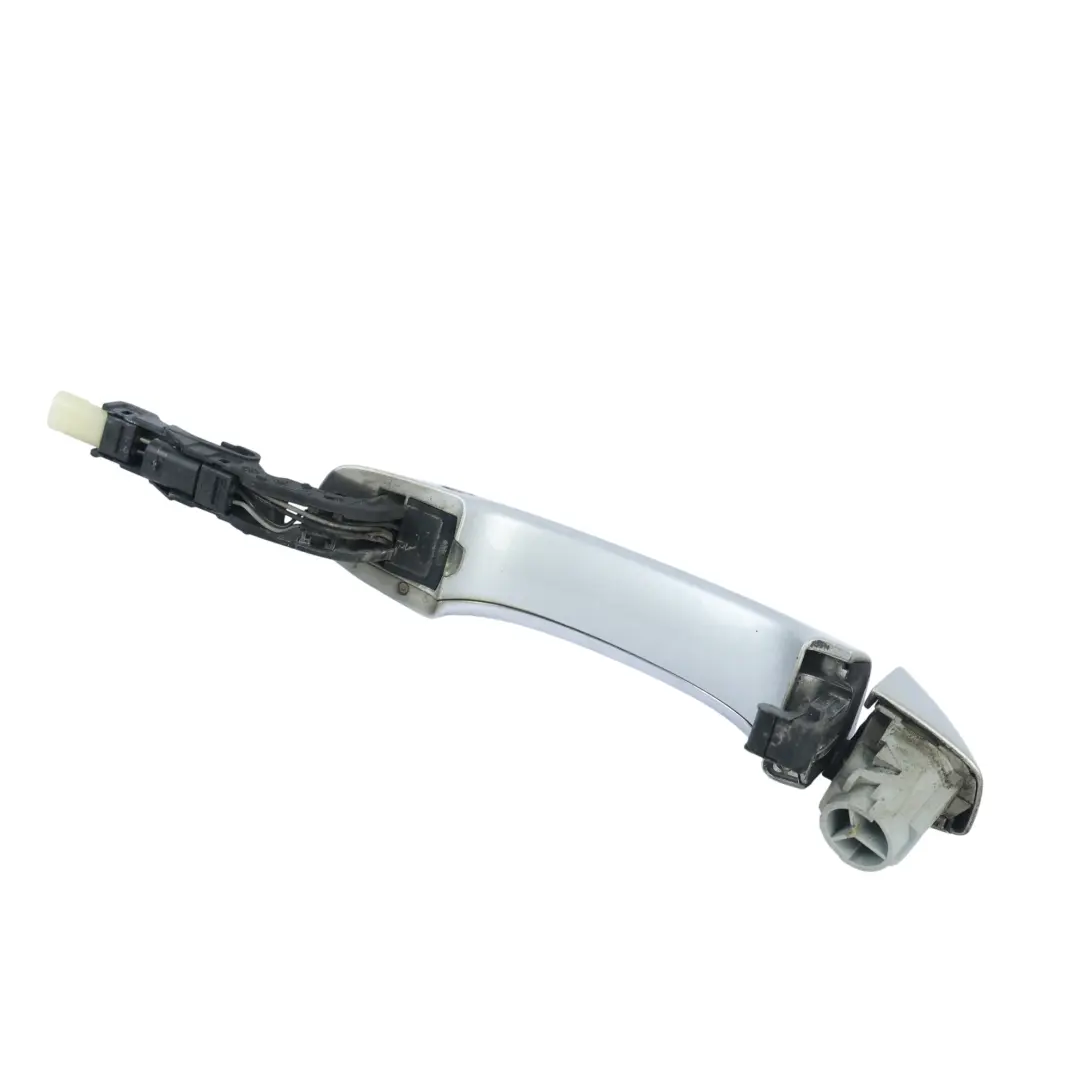 Audi A6 C7 A8 D4 Maneta Puerta Trasera Izquierda Plata Hielo Metalizado X7W 4H08 - SKU 4H0837205B-ICS - Número de pieza 4H0837205B