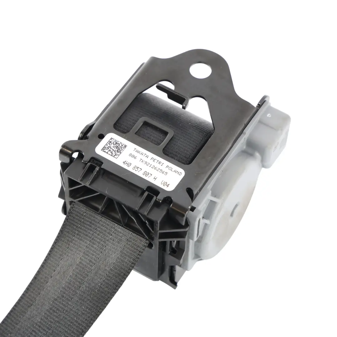Audi A8 4H Pas Bezpieczeństwa Tylny Środkowy Czarny - SKU 4H0857807H - Numer Części 4H0857807H