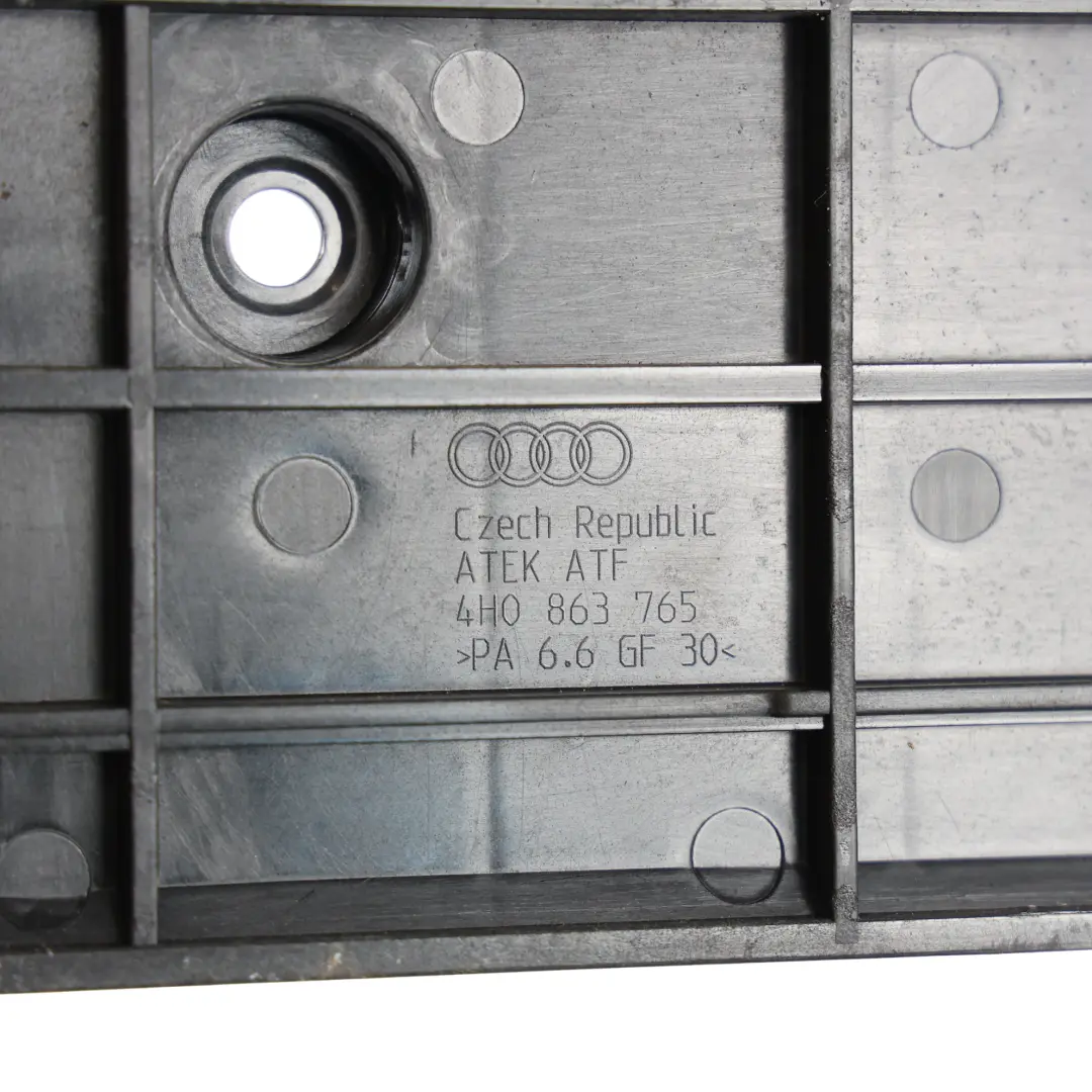 Side Skirt Sill Trim Bracket Cover Front Left N/S to Audi A8 D4 with Part number 4H0863765 Audi A8 D4 Side Skirt Sill Trim Bracket Cover Front Left N/S - SKU 4H0863765 - Part number 4H0863765
