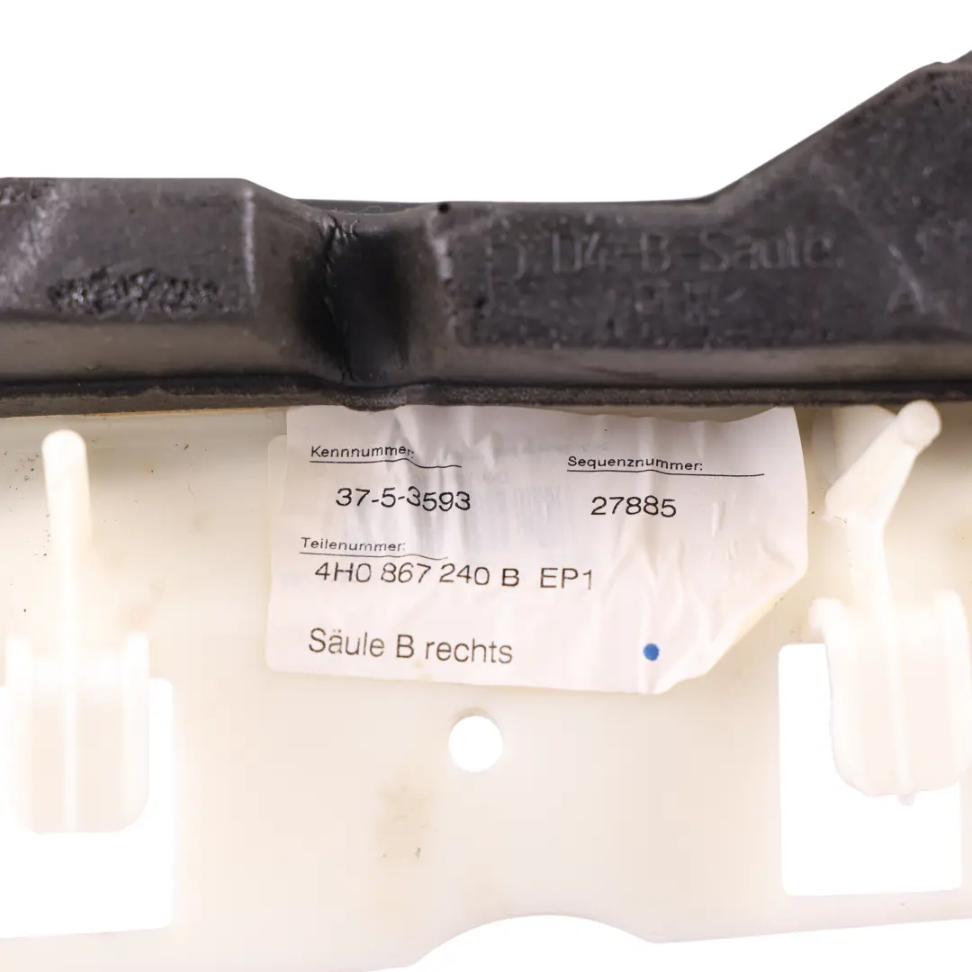 Osłona Wewnętrzna Górna Prawa Srebrny Księżycowy do Audi A8 D4 o numerze 4H0867240B Audi A8 D4 Osłona Wewnętrzna Górna Prawa Srebrny Księżycowy - SKU 4H0867240B - Numer Części 4H0867240B