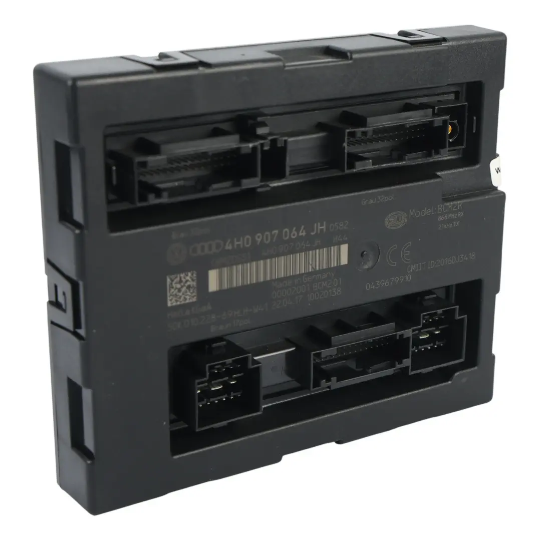 7P BCM Body Comfort Convenience Module Unit ECU to Volkswagen Touareg with Part number 4H0907064JH Volkswagen Touareg 7P BCM Body Comfort Convenience Module Unit ECU - SKU 4H0907064JH - Part number 4H0907064JH