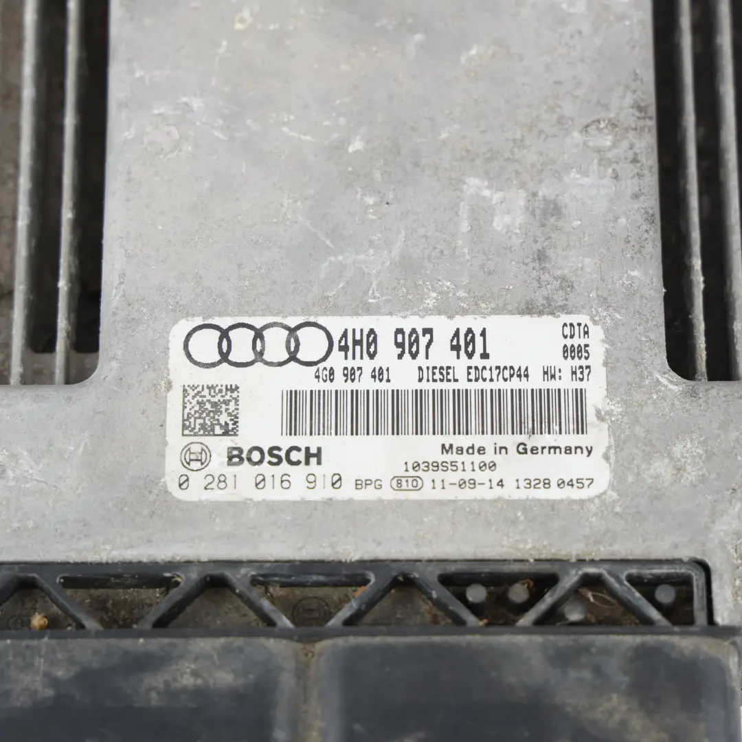 Audi S4 B8 3.0 TFSI CGWC 333HP Engine ECU Kit Ignition + 2 Keys + Lock - SKU 4H0907401-3 - Part number 4H0907401