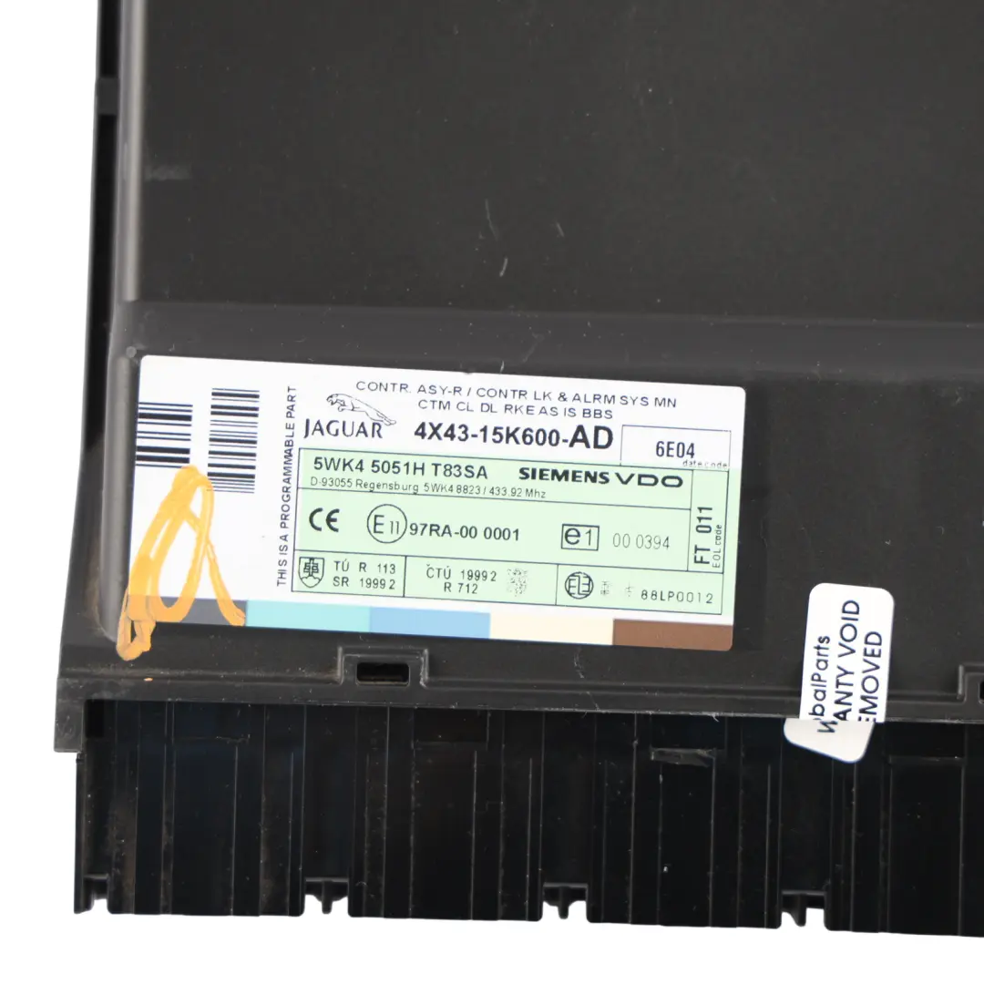 Jaguar X-Type X400 Body Procesor Remote Locking Alarm Module - SKU 4X43-15K600-AD - Part number 4X43-15K600-AD