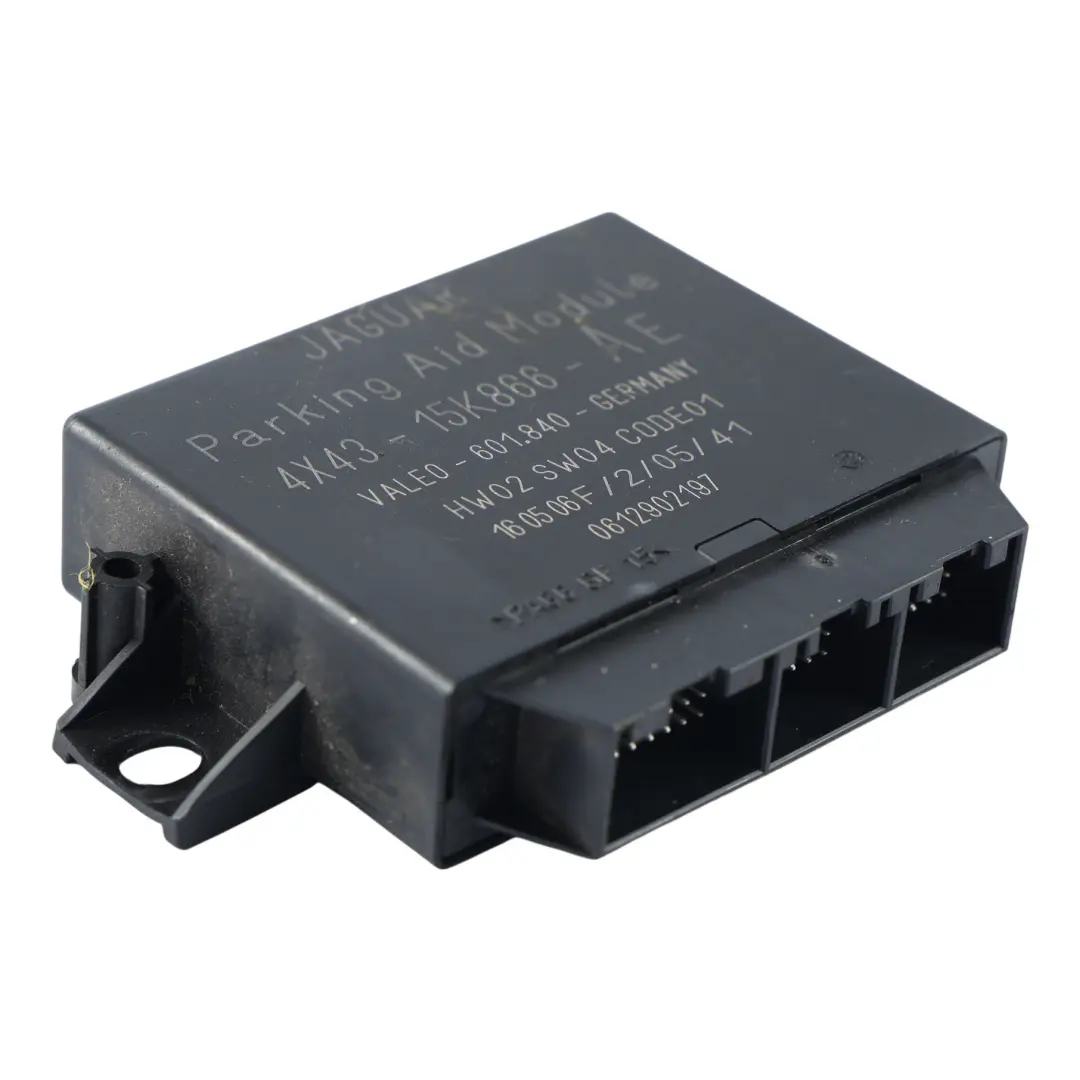 Parking Aid Distance Assist Control Module 4X43-15K866-AG to Jaguar X-Type X400 with Part number 4X43-15K866-AE Jaguar X-Type X400 Parking Aid Distance Assist Control Module 4X43-15K866-AG - SKU 4X43-15K866-AE - Part number 4X43-15K866-AE