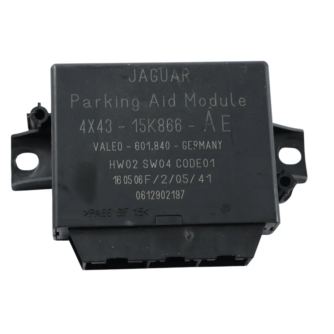 Parking Aid Distance Assist Control Module 4X43-15K866-AG to Jaguar X-Type X400 with Part number 4X43-15K866-AE Jaguar X-Type X400 Parking Aid Distance Assist Control Module 4X43-15K866-AG - SKU 4X43-15K866-AE - Part number 4X43-15K866-AE