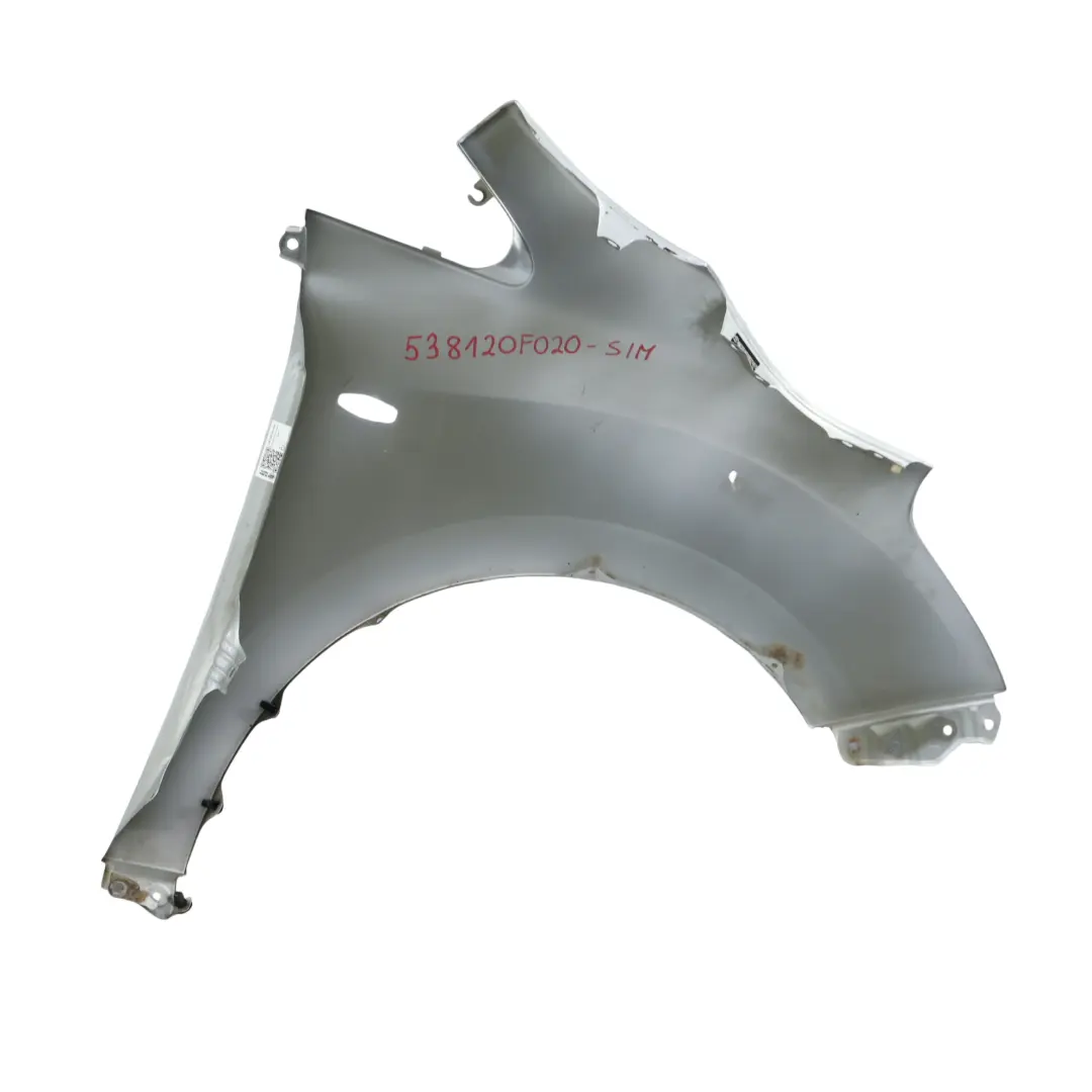 Mk2 Side Panel Wing Fender Left N/S Silver Metallic - 1F7 to Toyota Verso with Part number 538120F020 Toyota Verso Mk2 Side Panel Wing Fender Left N/S Silver Metallic - 1F7 - SKU 538120F020-SIM - Part number 538120F020