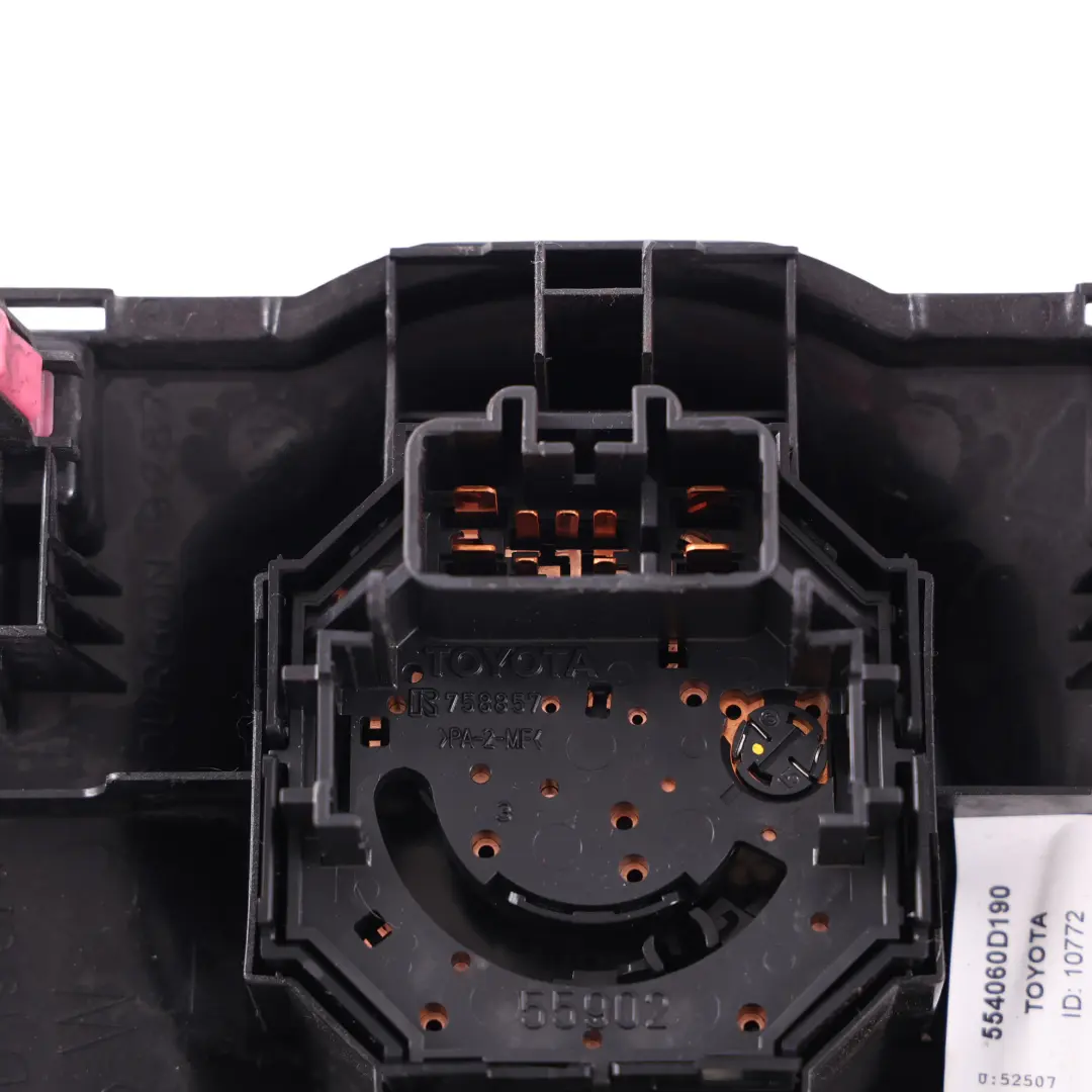 Mk2 XP90 2005-2011 Heater AC Climate Controller 554060D170 to Toyota Yaris with Part number 554060D190 Toyota Yaris Mk2 XP90 2005-2011 Heater AC Climate Controller 554060D170 - SKU 554060D190 - Part number 554060D190