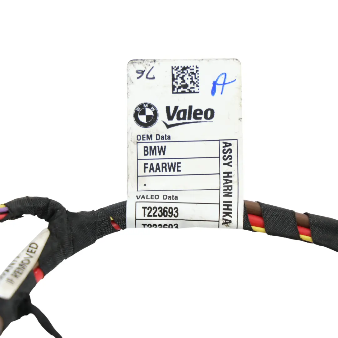 F74 Gran Coupe Arnés Cableado Aire Acondicionado Adaptador A/C para BMW con número de pieza 5A06B93 BMW F74 Gran Coupe Arnés Cableado Aire Acondicionado Adaptador A/C - SKU 5A06B93 - Número de pieza 5A06B93
