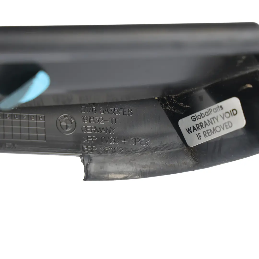 BMW F74 Motorhaube Dichtung Abdeckung Verkleidung Rechts Schwarz - SKU 5A35FE8 - Numéro de pièce 5A35FE8