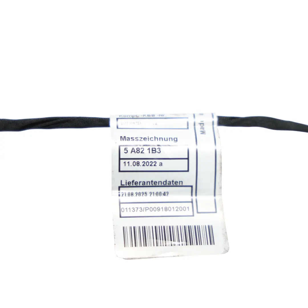 F74 Gran Coupé Rear Seat Wiring Loom Harness Wire Set to BMW with Part number 5A821B4 BMW F74 Gran Coupé Rear Seat Wiring Loom Harness Wire Set - SKU 5A821B4 - Part number 5A821B4